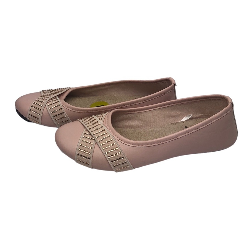Daisy Fuentes girls ballet flats pink size 1